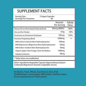 Cápsulas para Controlar el Apetito, Suplemento Herbal Detox, Metabolismo de Glucosa, Pérdida de Peso Avanzada, 120 Cápsulas - Product Image 2