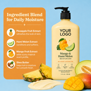 Latest Fruit Flavor Moisturizing Lotion Lightweight Non Greasy Smooth Bright Lasting Scent All Types <b>Mango</b> Melon Body Lotion - Product Image 5