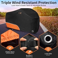 Extérieur renforcé réfléchissant Oxford tissu anti-poussière étanche au soleil couverture complète housse de protection moto