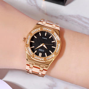 Montres de luxe pour femmes montres à la mode en alliage à carreaux montres à quartz imperméables de luxe pour femmes en gros - Product Image 4