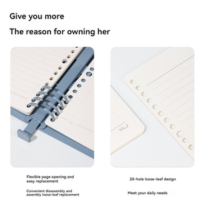 Deli NS310 dòng ngang Loose-Leaf máy tính xách tay Refill A5 50 sheets máy tính xách tay thay thế Refill 192 cái mỗi thùng carton Bộ - Product Image 4