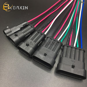 1/<span class=keywords><strong>2</strong></span>/3/4/5/6pin araba su geçirmez erkek kadın Amp konektörü tel oto otomotiv elektrik konnektörü otomatik kablo demeti için HID - Product Image 4
