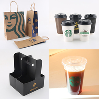 Gobelets en Carton Personnalisés avec Logo pour Cafétéria, Tasses à Emporter 16 et 12 oz, Simples ou Double Paroi, Jetables avec Couvercle