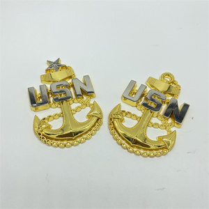 Nessuna tassa di stampo su misura in oro e argento 3D usa. N. Moneta da sfida della marina - Product Image 4