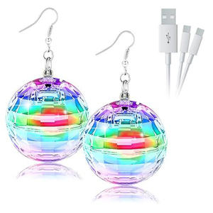 Gran oferta, pendientes <span class=keywords><strong>de</strong></span> bola <span class=keywords><strong>de</strong></span> discoteca iluminados, pendientes <span class=keywords><strong>de</strong></span> luz LED, pendientes <span class=keywords><strong>de</strong></span> los años 60 y 70 <span class=keywords><strong>para</strong></span> mujeres y niñas, fiesta <span class=keywords><strong>de</strong></span> <span class=keywords><strong>despedida</strong></span> <span class=keywords><strong>de</strong></span> soltera, disfraz <span class=keywords><strong>de</strong></span> Navidad - Product Image 1