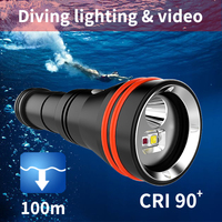 ARCHON D15VP II Lampe de plongée à LED 3 couleurs 6500K Lumière de remplissage photographique Vidéo HD 100m Lampe de plongée sous-marine