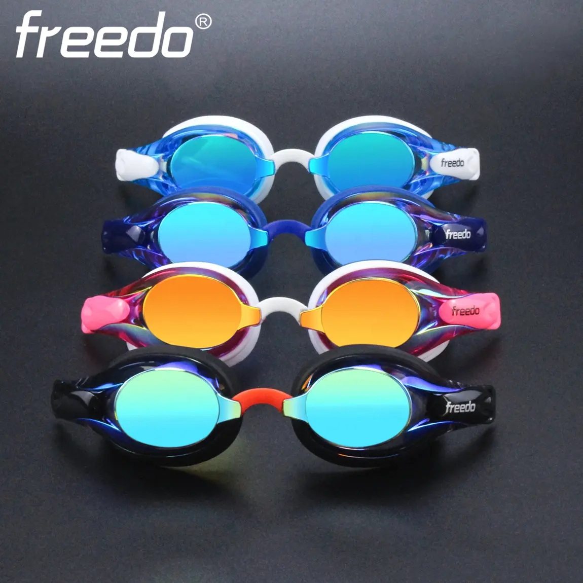 Volwassen Jeugd Race Triatlon Anti-Mist Uv Bescherming Zwemkleding Bril Met Getinte Lens Anti Fog Uv Bescherming