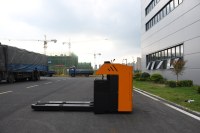 Transpalette Électrique à Tirage Latéral avec Déplaceur Hydraulique, Batterie Plomb-Acide 48V/400Ah, pour Atelier, Capacité de Manutention 6000kg