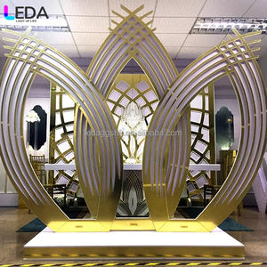 Fondo de Boda Acrílico Personalizado de Fábrica LEDA, Fondo de PVC 3D para Decoración de Escenarios de Eventos de Boda - Product Image 1