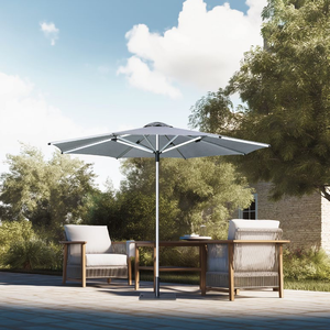 Parasol de jardin moderne 100 % aluminium à pousser manuellement, résistant à l'eau et aux UV, pour terrasse, modèle DC-UP-117-S30 Extra Large - Product Image 1