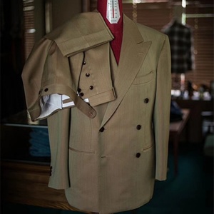 ชุดสูทผู้ชายแบบคลาสสิกทางการกำหนดเองชุดสูทสูทสูทเบลเซอร์ทางการหรูหราสำหรับเจ้าบ่าว - Product Image 4