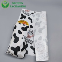 30-40gsm Individuelles Logo Ölfestes Fettabweisendes Lebensmittelgeeignetes Burger-Sandwich-Deli-Papier Lebensmittelverpackungspapier
