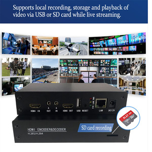 Codificador RTMP de baja latencia HD, equipo de transmisión en vivo para transmisión de radio y TV, soporte de formato IP HLS H.265 HEVC H.264 - Product Image 6