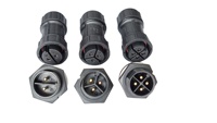M20 2 3 4 5 7 Pin Wasserdichter Elektrischer LED Außen-Stromkabelstecker, Stecker-Buchse-Verbindung mit Schraubgewinde
