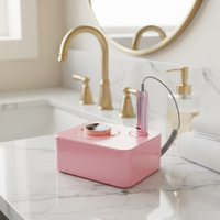 Perceuse à ongles électrique professionnelle 35000 tr/min : affichage de la vitesse, 2 ports USB, sans fil, type de prise domestique, utilisation en salon