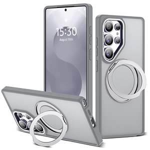 Custodia Magnetica Opaca con Supporto per <span class=keywords><strong>Samsung</strong></span> S26 <span class=keywords><strong>Ultra</strong></span>, <span class=keywords><strong>Cover</strong></span> Traslucida Rotante a 360° per <span class=keywords><strong>Samsung</strong></span> S25 <span class=keywords><strong>Ultra</strong></span>, S24 FE, S23, <span class=keywords><strong>S22</strong></span> - Product Image 1