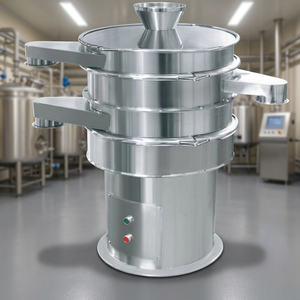 Séparateur circulaire vibrant motorisé de haute qualité, conforme GMP, en acier inoxydable 316L, capacité 25-800 kg/h pour poudres alimentaires et chimiques - Product Image 3