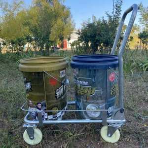 Có thể gập lại thu hoạch Wagon-4-bánh xe di động giỏ hàng cho nhà kính rau & trái cây chọn - Product Image 5