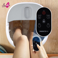 SUNKIN 2026 Nouvelle Baignoire Spa Chauffante Pliable Intelligente Portable avec Fonction de Massage Électrique des Pieds Contrôlée à Distance