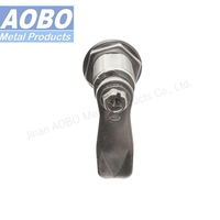 AOBO Application industrielle SUS Serrure de porte à came Triangle Loquet de compression avec marquage gravé pour armoires Boîtes à outils Boîtiers