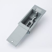 Serrure plate en alliage de zinc MS888 avec transformateur de type boîte de qualité, poignée de verrouillage pour porte d'armoire et serrure de porte de panneau