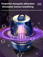Lampe Bug Zapper Haute Tension Rechargeable par USB 2700V Nouvelle Conception avec Brosse de Nettoyage Anti-Moustiques Efficace et Batterie Li
