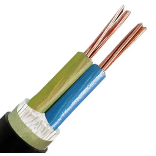 Câble d'alimentation isolé en PVC de classe 2, blindé, 0.6/1 KV, en cuivre, pour câble d'alimentation souterraine, à 2 fils