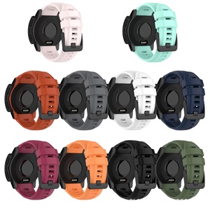 Bracelet de montre en silicone résistant à la transpiration, bracelet de remplacement pour <span class=keywords><strong>Garmin</strong></span> <span class=keywords><strong>Instinct</strong></span> <span class=keywords><strong>2S</strong></span>, bracelet de sport respirant avec outils d'installation - Product Image 2