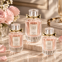 Parfum pour femmes de luxe avec logo personnalisé, eau de parfum longue durée, parfum floral frais, marque privée, vente en gros
