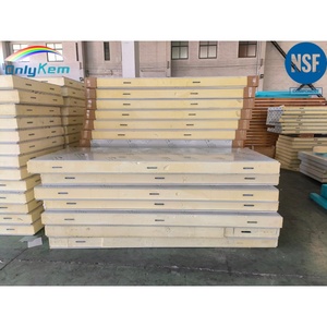 Panel Sándwich de <span class=keywords><strong>Poliuretano</strong></span> Aislado de PU de 50 mm, 75 mm, 100 mm, 120 mm, 150 mm, 200 mm de Espesor para Aislamiento de Cámaras Frigoríficas - Product Image 1
