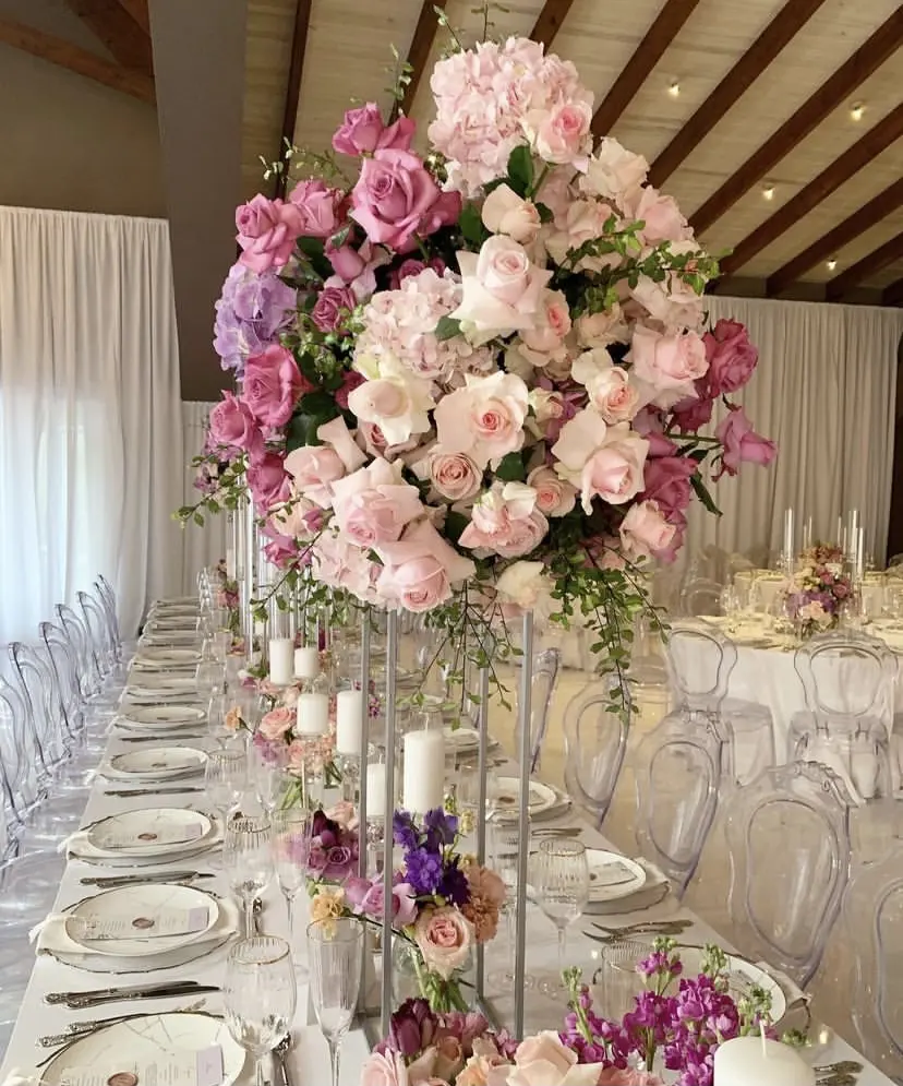 Romantic Silk 50-60 CM Flower Ball for Wedding Party Table Centerpiece Flower