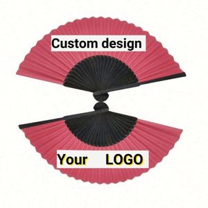 21Cm or 23Cm Custom Paper <b>Hand</b> <b>Fan</b> Bamboo <b>Hand</b> <b>Fan</b> for Party or Advertise - Product Image 1