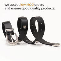 Ceinture pour femmes JULUN, ceinture Y2K, ceinture cloutée multicolores avec boucle western argentée et clous solaires, accessoire de taille de style rétro
