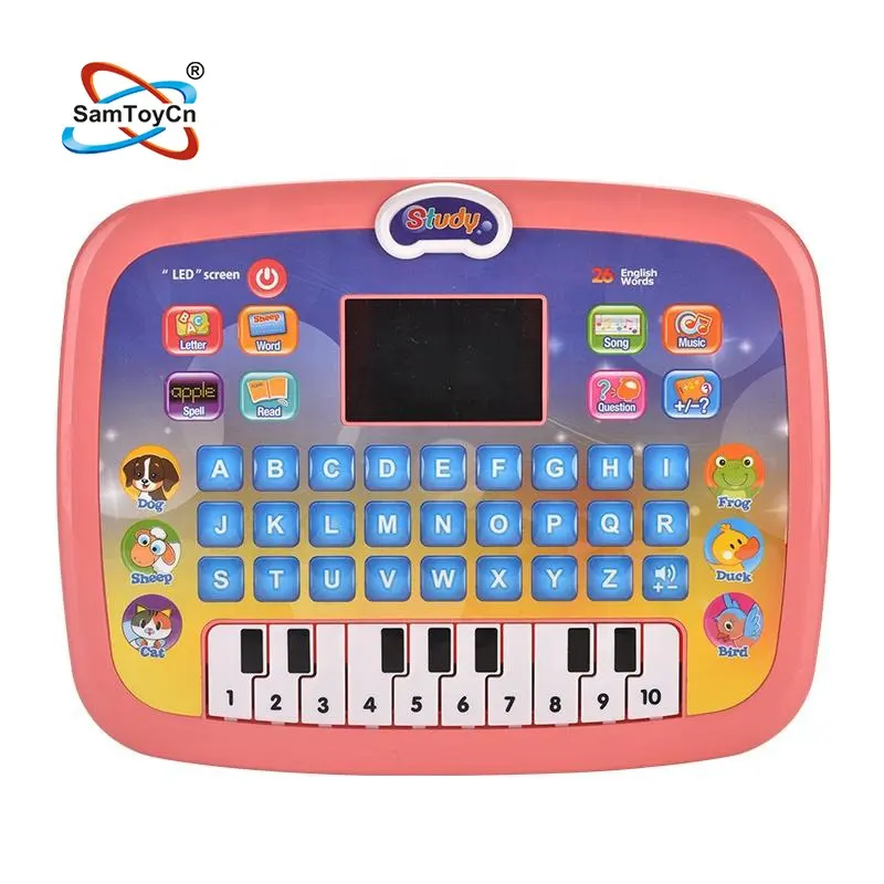 Samtoy Multi Function Educational LED Touch Screen Pad Tablet Computer Toy Learning Machine Baby Laptop for Kids