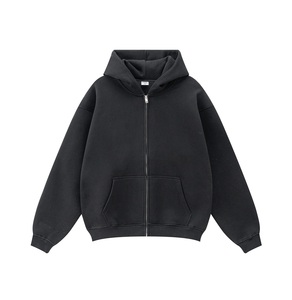 High Quality Custom Logo Print Heavyweight Drop Shoulder Oversized Graphic Men <b>Hoodie</b> Y2K Streetwear Sweatshirt Clothing 6666 - Product Image 2