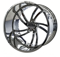Jantes en alliage d'aluminium forgées sur mesure à profil profond 5x114.3/5x120/5x108, finition polie haut de gamme, améliorations pour voitures de sport
