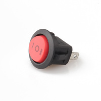 Interrupteur à bascule pour voiture KCD1-103D 3 positions 3P 6A 250V noir/rouge ON-OFF-ON 3 broches 250Vac Max pour accessoires électroniques