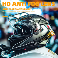 Nouveau casque de moto modulaire intégral certifié ABS PC PP DOT pour la course de motocross