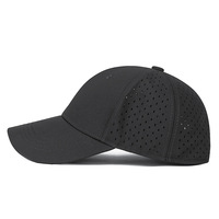 Gorra de Béisbol Estructurada con Cierre Trasero y Logotipo Personalizado, 6 Paneles, Secado Rápido, Transpirable, Ajustada, OEM, ODM, Venta al Por Mayor, Unisex, Deportes al Aire Libre
