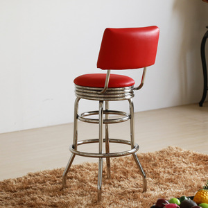 Chaises <span class=keywords><strong>de</strong></span> <span class=keywords><strong>bar</strong></span> <span class=keywords><strong>en</strong></span> cuir avec repose-pieds, tabourets <span class=keywords><strong>de</strong></span> comptoir pivotants - Product Image 4