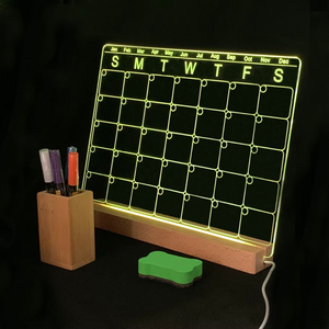 Fai da te Desktop decorativo calendario in <span class=keywords><strong>legno</strong></span> artigianato cornice <span class=keywords><strong>legno</strong></span> all'ingrosso per la decorazione dell'ufficio penna in <span class=keywords><strong>legno</strong></span> lavagna per messaggi <span class=keywords><strong>scritta</strong></span> - Product Image 4