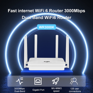 Doble banda KuWFi de alta velocidad wifi6 Wi-Fi 802.11ax DC 12V puerto de red gigabit completo 128 usuario enrutador inalámbrico doméstico para interiores - Product Image 3