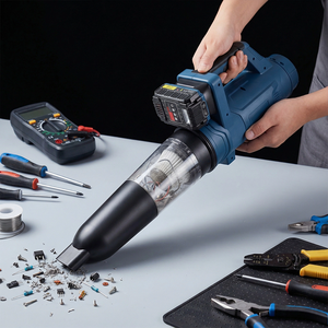 2026 New 18V Cordless Leaf Blower 2 in 1 Violent Jet Fan Vacuum <b>Cleaner</b> High Speed Turbo Air Blower for Garden Yard Car Detail - Product Image 3