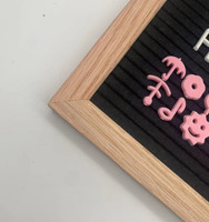 Offre Spéciale couleur personnalisée 10x10 pouces cadre en bois massif de chêne noir artisanal en feutre tableau de lettres pour la décoration murale de la maison
