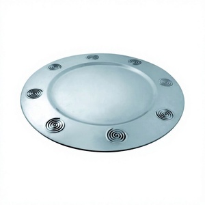 Plateau de service de fruits avec un design de limite unique Assiette à bonbons Serveur Snack Tray Acier inoxydable Luxury Creative Dried - Product Image 1