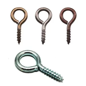 SCREW IN HEAVY & LIGHT DUTY CUP HOOKS With Wood Thread - Ceiling
