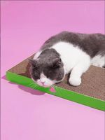 Grande meuleuse à griffes droite pour animaux de compagnie carton ondulé planche à gratter arbres à chat et grattoir nez résistant à l'usure
