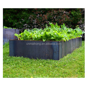 Metal Raised <strong>Corner</strong> Garden Bed Drainage Holes Trellis Steel <strong>Planter</strong> Box Decorative Privacy Screen Climbing Plants Durable - Product Image 4