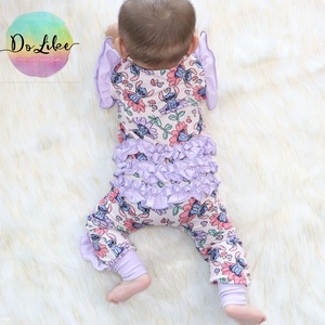 Pyjamas personnalisés en <span class=keywords><strong>fibre</strong></span> de bambou pour bébés, boîtes mystères joyeuses, combinaisons à volants pour enfants - Product Image 4