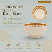 Assiette creuse ronde en mélamine OEM ODM pour la restauration, 4,5 pouces, pour repas d'enfants, panier pique-nique, station de soupe d'hôtel, anti-chute et sans débris